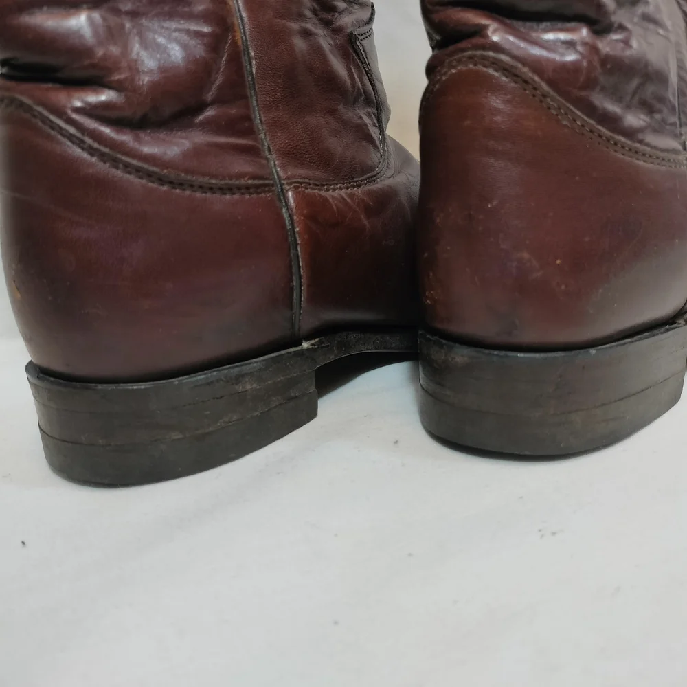 Justin Brown Leather‎ Roper Cowboy/Western Boots, Youth 5/women's 6